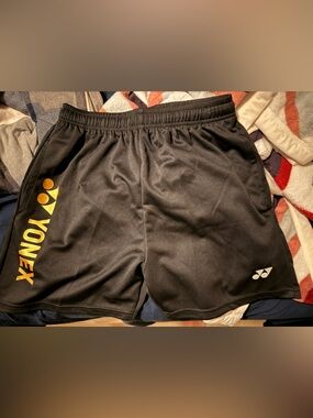 Yonex Black Sports Shorts badminton